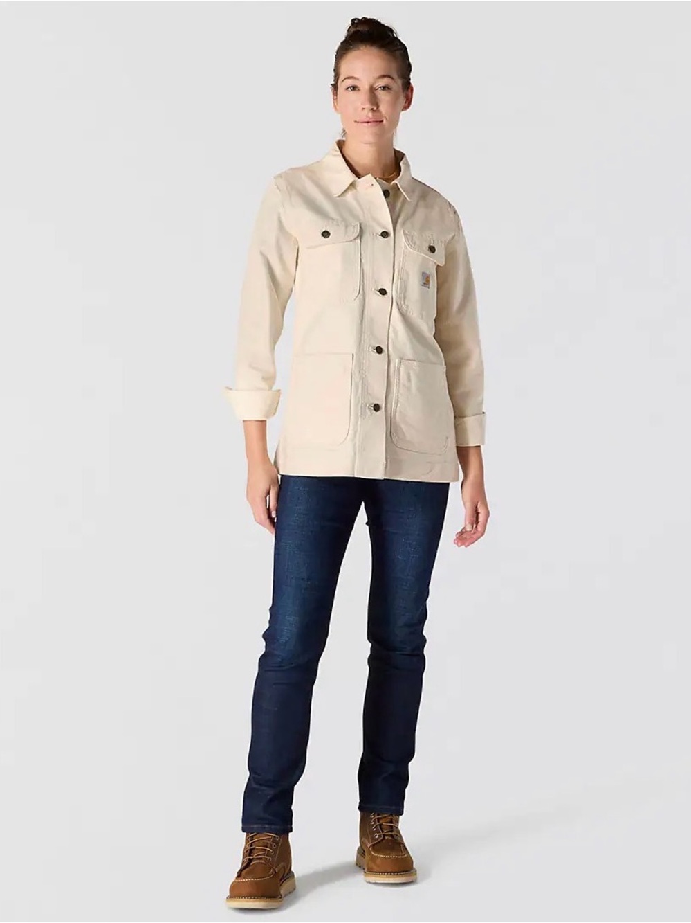 Women’s Carhartt Iconic Stretch Duck Chore Coat Discontinued Color